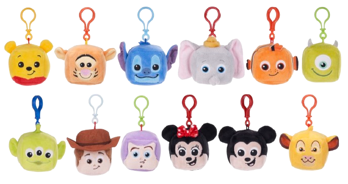 Disney Squareheads Bagclip 12 Assist (Τυχαία Επιλογή) 