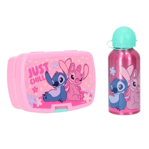 Stitch Ροζ Φαγητοδοχείο